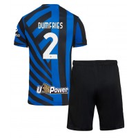 Maglie da calcio Inter Milan Denzel Dumfries #2 Prima Maglia Bambino 2024-25 Manica Corta (+ Pantaloni corti)